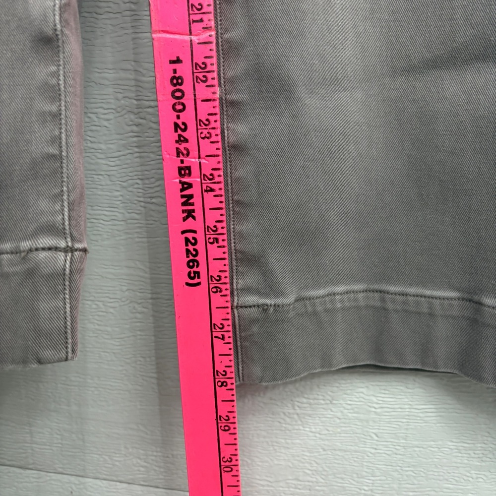 Spanx stretch twill cropped Wide Leg Crop Pants Taupe Gray High Rise 20312T L - Picture 8 of 10